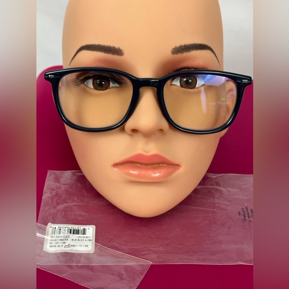 BOSS 1359/BB Blue Striped Gray Frames 52-20-145 Unisex Acetate Frames.  … - Picture 2 of 10